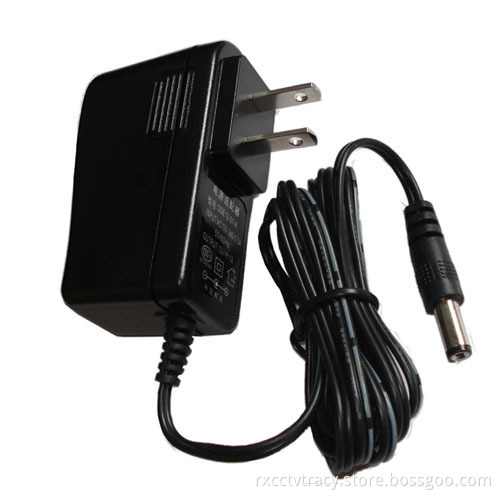 Power Adapter 12V DC 1.0A and 12W with American Plug (PS12-12)